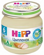 Hipp Пюре цыпленок с 6 мес. 80 г