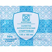Салфетка спиртовая для инъекций 13,5 смх18,5 см 1 шт.