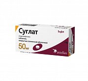 Суглат таблетки покрытые пленочной оболочкой 50 мг 30 шт. Суглат таблетки покрытые пленочной оболочкой 50 мг 30 шт.