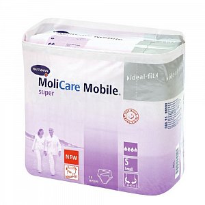 MoliCare Mobile Super Подгузники-трусики для взрослых р.S 14 шт. (60-80см)
