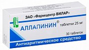 Аллапинин таблетки 25 мг 30 шт. Аллапинин