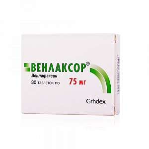 Венлаксор таблетки 75 мг 30 шт.