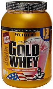 Weider Gолд Whey Protein 908г малина банка
