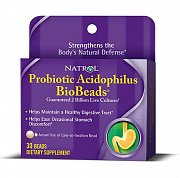 Natrol Пробиотик Ацидофилус BioBeads Комплекс пробиотиков 2 млрд. живых культур капсулы 30 шт. (БАД)