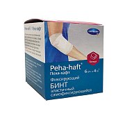 Peha-haft Бинт когезивный 4 м х 6 см белый самофиксирующийся без латекса Peha-haft Бинт когезивный 4 м х 6 см белый самофиксирующийся без латекса