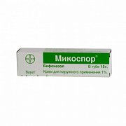 Микоспор крем для наружного применения 1% туба 15 г Микоспор крем для наружного применения 1% туба 15 г