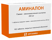 Аминалон таблетки покрытые оболочкой 250 мг 100 шт. Аминалон