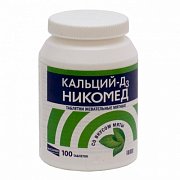 Кальций Д3 Никомед таблетка (мята) 100 шт.