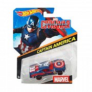Hot Wheels Базовые машинки Marvel Мстители Captain America BDM71 DJJ57-JA30