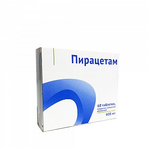 Пирацетам таблетки покрытые пленочной оболочкой 400 мг 60 шт.