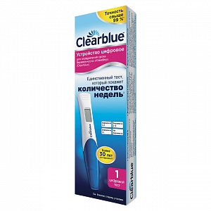 Clearblue Тест на беременность цифровой с индикатором срока в неделях