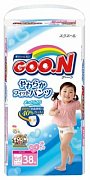 GooN Подгузники-трусики для девочек р.XL 12-20 кг 38 шт.