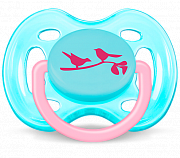 Avent SCF172 13 Пустышка Freeflow силиконовая д девочек 0-6 мес.