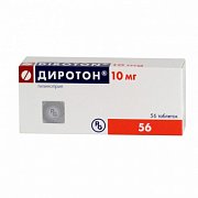 Диротон таблетки 10 мг 56 шт. Диротон таблетки 10 мг 56 шт.