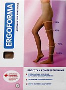 Ergoforma Колготки компрессионные 1 класс компрессии р.2 Телесный