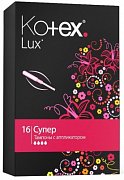Kotex Тампоны Lux Super с аппликатором 16 шт.