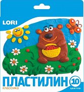 Lori Набор пластилина Классика 10 цветов с европодвесом