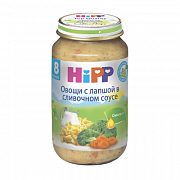 Hipp Пюре Овощи с лапшой в сливочном соусе с 8 мес. 220 г