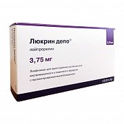Люкрин Депо лиофилизат для приготовления суспензии для внутримышечного и подкожного введения пролонгированного действия 3,75 мг ампулы 1 шт. Люкрин депо
