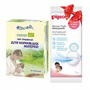 Fleur Alpine Набор чай + вкладыши Pigeon Organic для груди