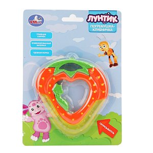 Умка Fu9464-R Погремушка -Прорезыватель Клубничка