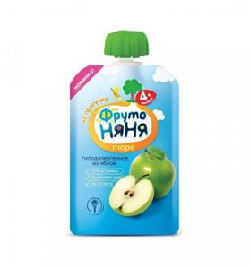 ФрутоНяня Пюре Яблоко с 4 мес. 90 г