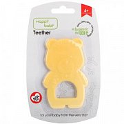 Happy Baby Прорезыватель Мишка эластичный Желтый