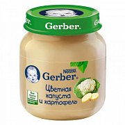 Gerber Пюре Цветная капуста и картофель 5 мес. 130 г