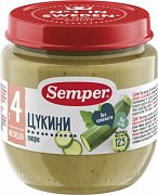 Semper Пюре Цукини с 4 мес. 125 г