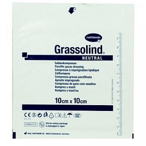 Повязка Grassolind мазевая 10х10см 10 шт.