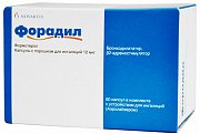 Форадил капсулы с порошком для ингаляций в комплекте с устройством для ингаляций (аэролайзером) 12 мкг 60 шт. Форадил