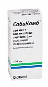 Сабакомб аэрозоль для ингаляций дозированный 250 мкг+100 мкг доза Сабакомб аэрозоль для ингаляций дозированный 250 мкг+100 мкг доза