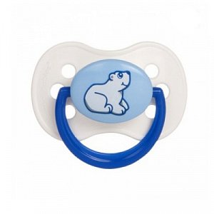 Canpol Babies Пустышка круглая латексная с 6 до 18 мес. Синий 22/594