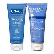 Uriage Набор Первый уход Шампунь 200 мл + Крем очищающий пенящийся 200 мл