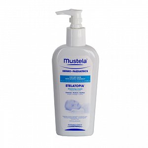 Mustela Stelatopia Крем для купания 200 мл, флакон с помпой