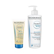 Bioderma Набор Atoderm Бальзам интенсив 500 мл+ Масло для душа 100 мл