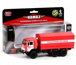 Технопарк Машина Камаз Пожарная со светом и звуком СТ12-457-6WB