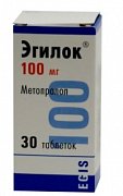 Эгилок таблетки 100 мг 30 шт. Эгилок таблетки 100 мг 30 шт.