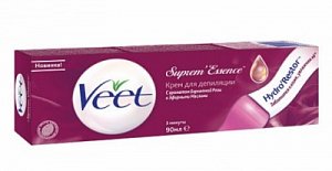 Veet Крем для депиляции с ароматом бархатной розы и эфирными маслами 90 мл