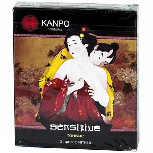 Kanpo Презервативы Тонкие 3 шт. черная упаковка