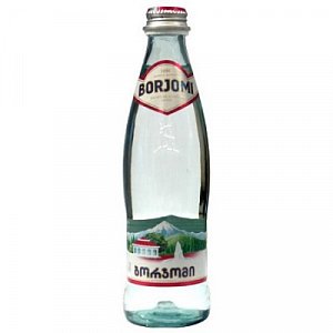 Вода Боржоми вода минеральная газированная 0,33 л стекло
