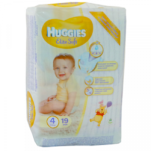 Huggies Подгузники Elite Soft 8-14 кг 19 шт.