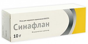 Синафлан мазь для наружного применения 0,025% туба 10 г Озон