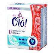 Ola Прокладки Ultra Normal Бархатистая сеточка 10 шт.