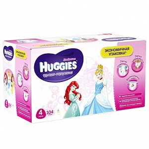 Huggies Подгузники-трусики для девочек 9-14 кг 104 шт.