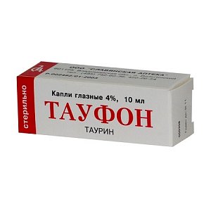 Тауфон капли глазные 4% флакон 5 мл Диафарм