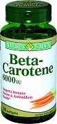 Nature`s Bounty Бета-каротин капсулы 6000 МЕ 60 шт. (БАД)