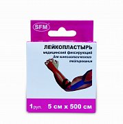SFM Кинезиотейп 5х500 см Розовый (диспенсер)