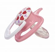 Dr Brown`s Пустышка PreVent 6-18 мес. в футляре, розовый