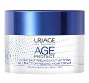 Uriage Age Protect Крем-пилинг ночной многофункциональный антивозрастной 50 мл Uriage Age Protect Крем-пилинг ночной многофункциональный антивозрастной 50 мл